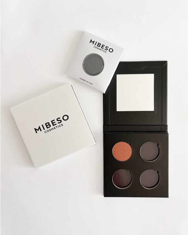 PALETA 4 SOMBRAS RELLENABLE · Inicio MIBESO COSMETICS